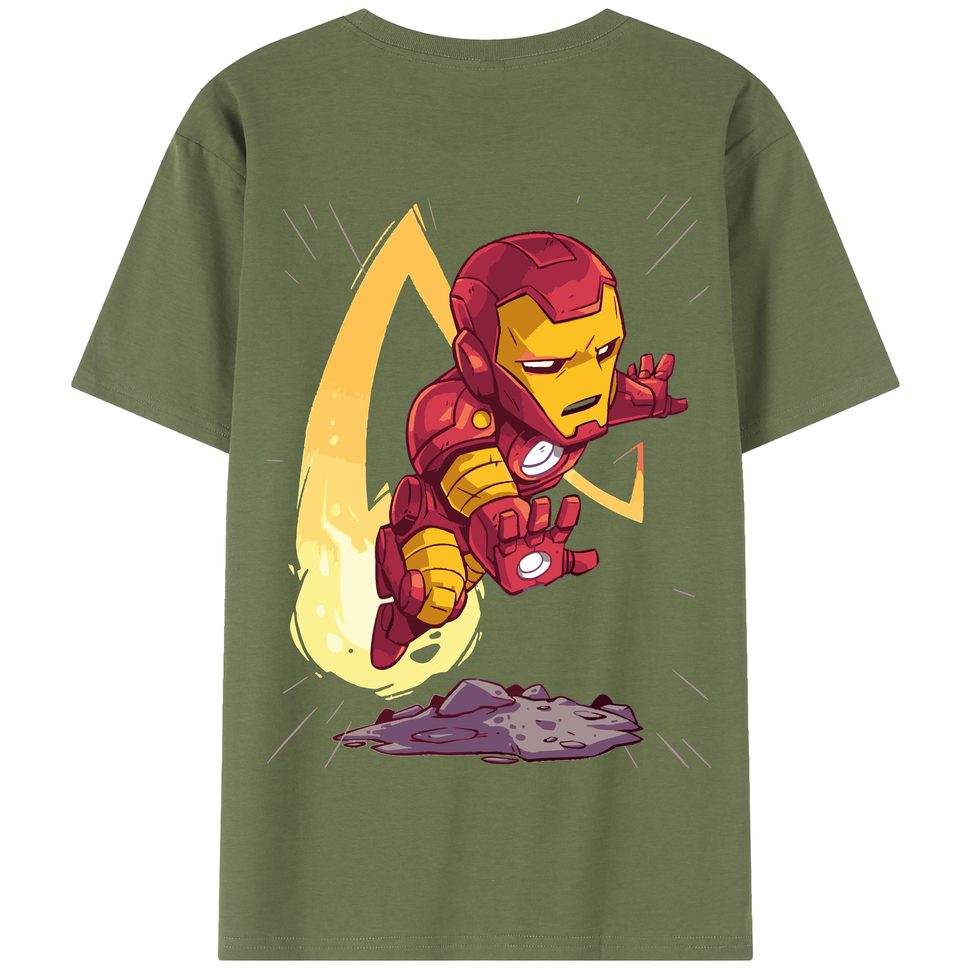 （画像用） アベンジャーズ The Avengers 綿100％半袖Tシャツ（背面プリント）